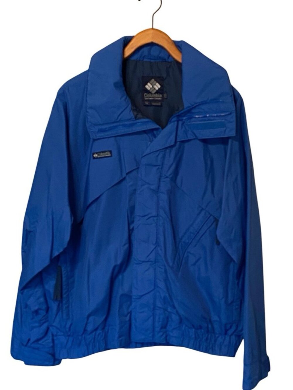 Vintage Columbia Whirlwind Jacket Men's M Blue Fleece Liner 90s Interchange